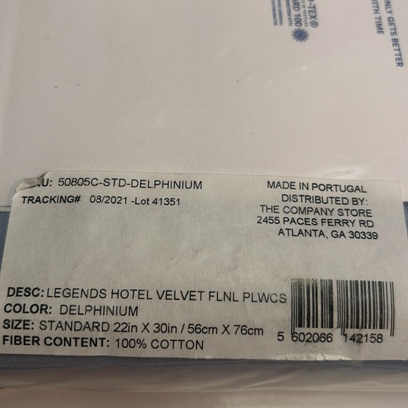 The Company Store Pillowcases Flannel pair 5 oz. - Picture 6 of 6